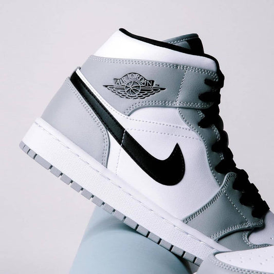 Nike Air Jordan 1 Retro Mid Light Smoke Grey Sneakers