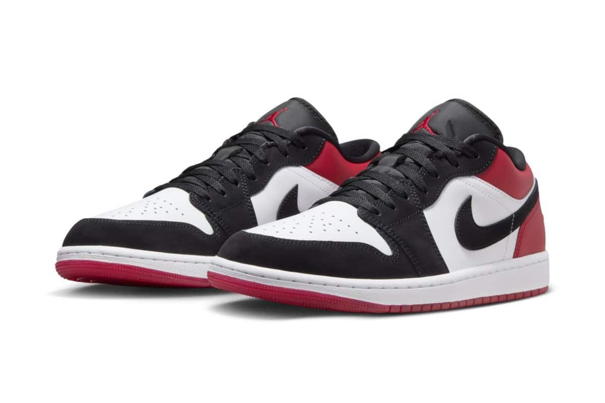 Nike Air Jordan 1 Low 'Bred Toe 2.0' Sneakers